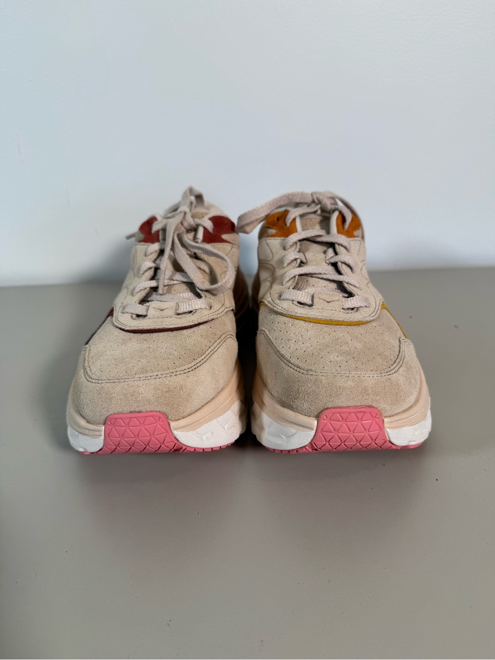 NWOT HOKA Bondi L Suede Shifting Sand Sneakers Men’s 11 / Women’s 12 - Picture 3 of 12